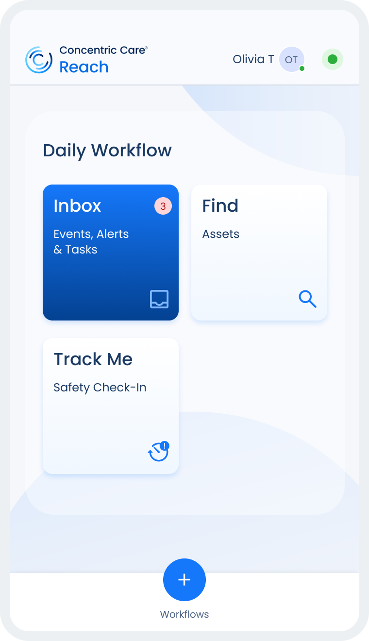 HatimK-Portfolio-Track Me-Concentric Care Reach – Home