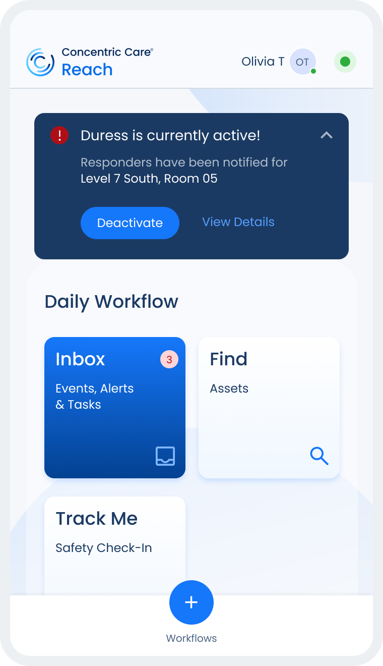 HatimK-Portfolio-Track Me – Duress alarm currently active expanded