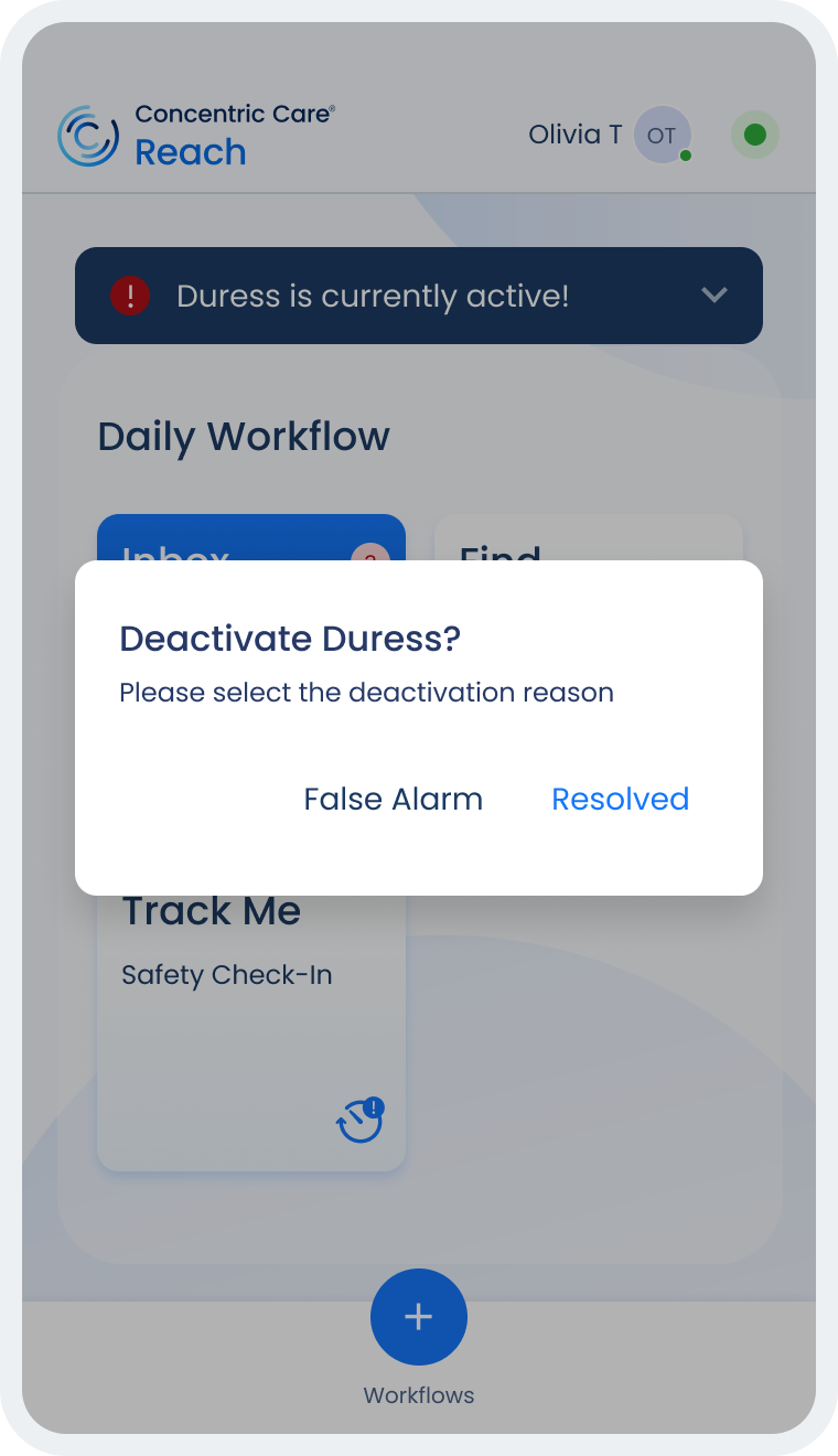 HatimK-Portfolio-Track Me-Duress deactivation reason